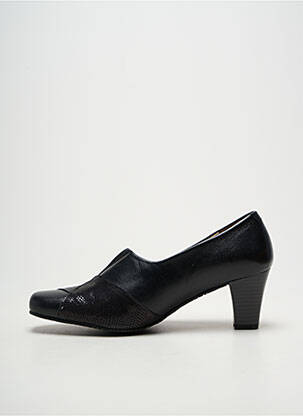 Escarpins tissage satiné talon de 4 à 6cm noir PEDRO TORRES femme