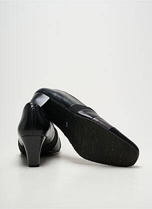 Escarpins tissage satiné talon de 4 à 6cm noir PEDRO TORRES femme