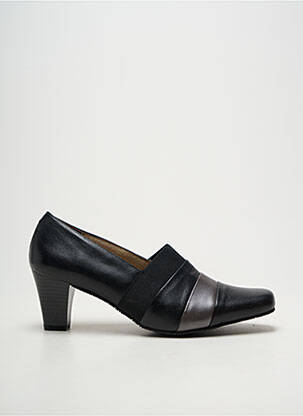 Escarpins tissage satiné talon de 4 à 6cm noir PEDRO TORRES femme