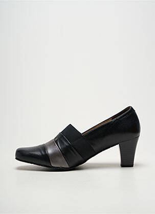 Escarpins tissage satiné talon de 4 à 6cm noir PEDRO TORRES femme