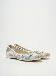 Ballerines impression talon plat jusqu'à 3cm blanc PEDRO TORRES femme