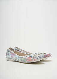 Ballerines tissage satiné talon plat jusqu'à 3cm blanc PEDRO TORRES femme