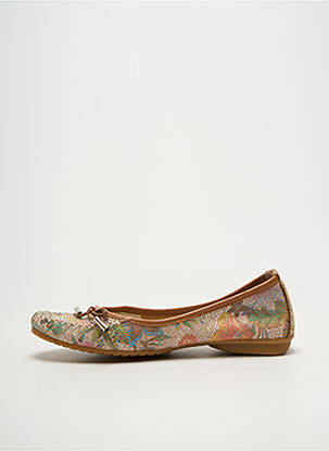 Ballerines bout rond talon plat jusqu'à 3cm marron PEDRO TORRES femme