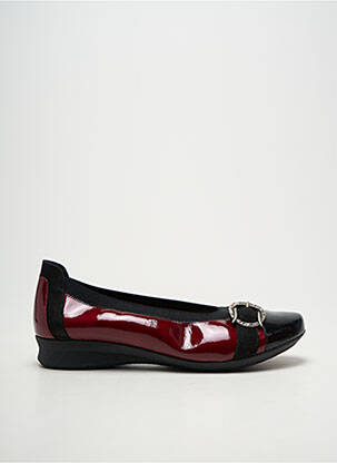 Ballerines matière lisse talon plat jusqu'à 3cm rouge HIRICA femme