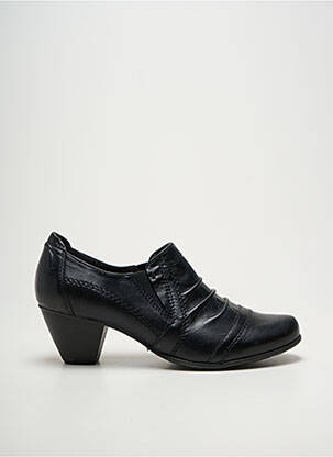 Derbies cubain talon de 4 à 6cm noir JANA femme