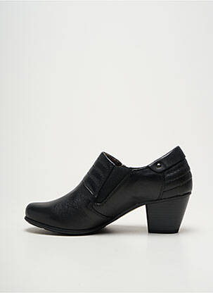 Derbies cubain talon de 4 à 6cm noir JANA femme