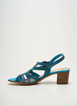 Sandales/nu pieds talon bottier talon de 4 à 6cm bleu SAMOA femme