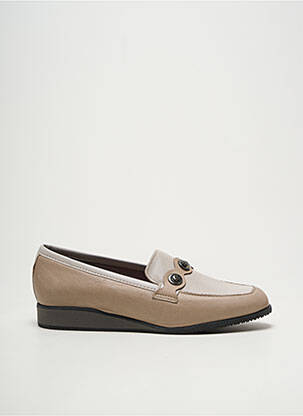Mocassins voute plantaire talon plat jusqu'à 3cm beige JMG HOUCKE femme