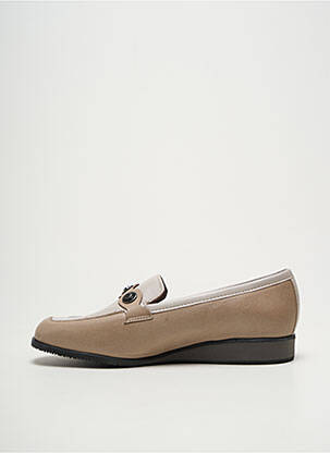 Mocassins voute plantaire talon plat jusqu'à 3cm beige JMG HOUCKE femme