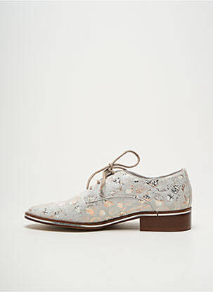 Derbies impression talon plat jusqu'à 3cm gris J.METAYER femme