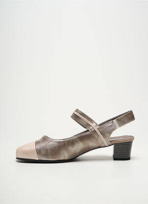 Sandales/nu pieds talon bottier talon de 4 à 6cm argent JMG HOUCKE femme