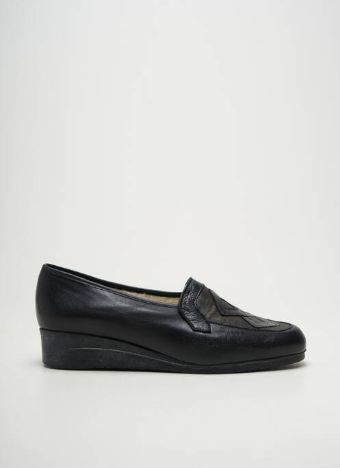 Mocassins bout rond talon de 4 à 6cm noir JMG HOUCKE femme