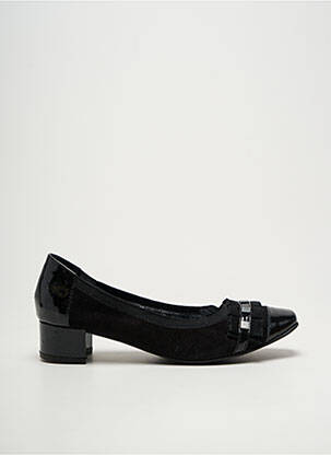 Escarpins matière lisse talon plat jusqu'à 3cm noir J.METAYER femme