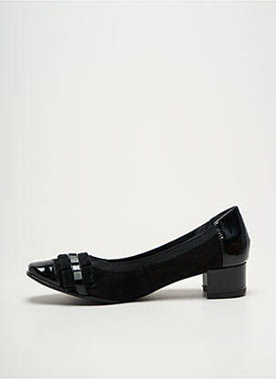 Escarpins matière lisse talon plat jusqu'à 3cm noir J.METAYER femme