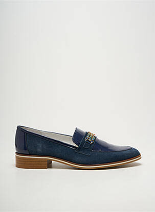 Mocassins voute plantaire talon plat jusqu'à 3cm bleu J.METAYER femme