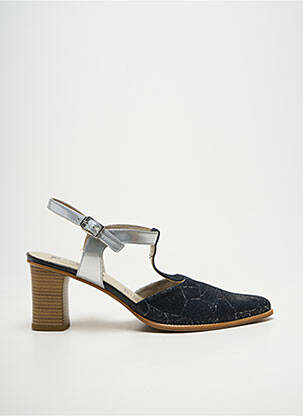 Sandales/nu pieds tissage satiné talon de 7 à 9cm argent J.METAYER femme