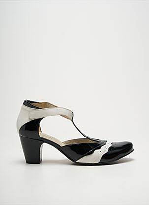 Escarpins matière lisse talon de 4 à 6cm noir J.METAYER femme