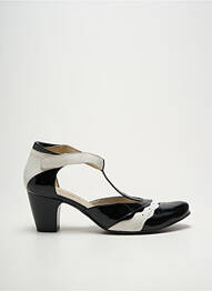 Escarpins matière lisse talon de 4 à 6cm noir J.METAYER femme