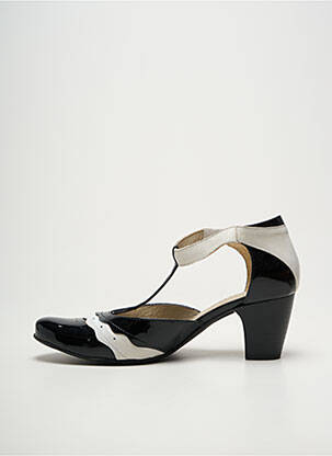 Escarpins matière lisse talon de 4 à 6cm noir J.METAYER femme