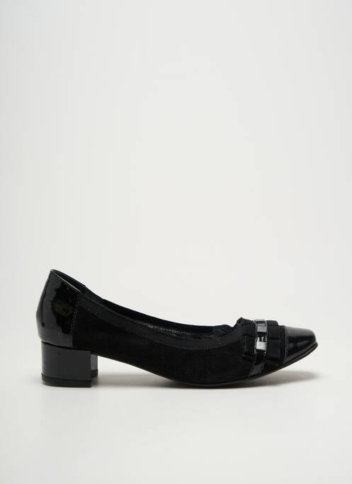 Escarpins matière lisse talon plat jusqu'à 3cm noir J.METAYER femme