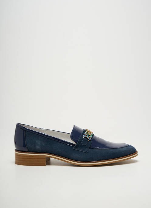 Mocassins voute plantaire talon plat jusqu'à 3cm bleu J.METAYER femme
