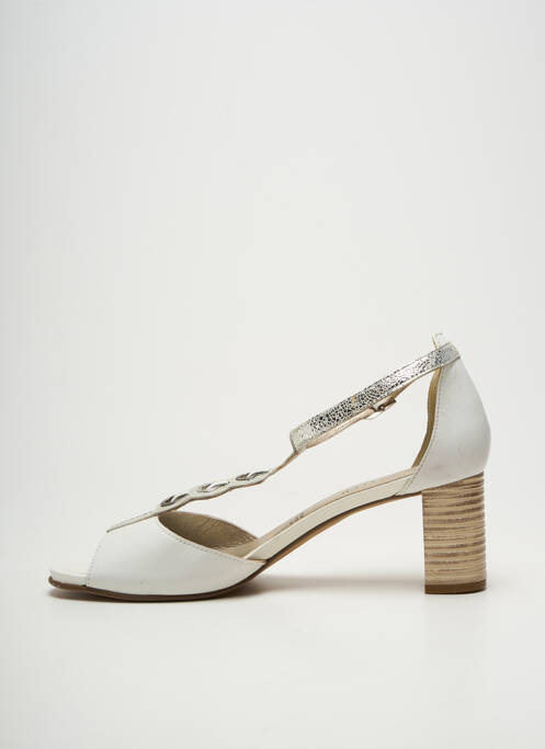 Sandales/nu pieds fermeture bride(s) talon de 7 à 9cm blanc J.METAYER femme