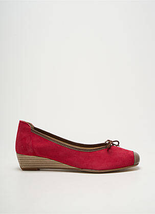 Ballerines bout carré talon plat jusqu'à 3cm rouge HIRICA femme