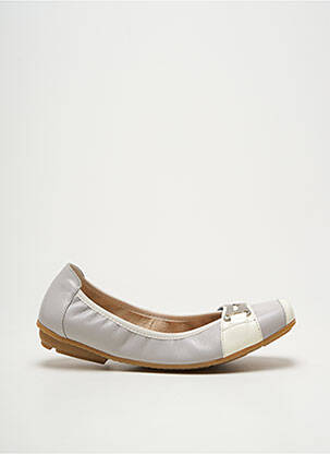 Ballerines bout carré talon plat jusqu'à 3cm gris HIRICA femme