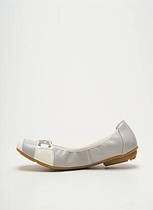 Ballerines bout carré talon plat jusqu'à 3cm gris HIRICA femme