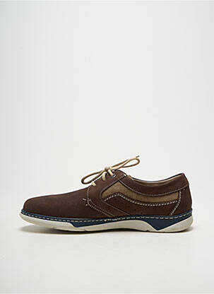 Baskets semelle amovible bout rond marron BAERCHI homme
