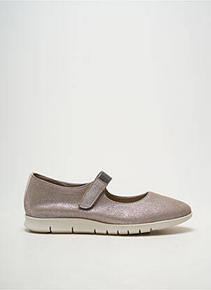 Ballerines semelle amovible talon plat jusqu'à 3cm argent BAERCHI femme