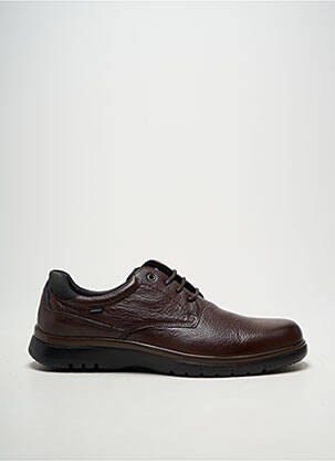 Derbies tissage satiné bout rond marron BAERCHI homme