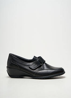 Derbies tissage satiné talon de 4 à 6cm noir SUAVE femme