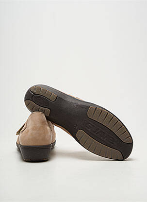Chaussures de confort tissage satiné talon plat jusqu'à 3cm beige SUAVE femme