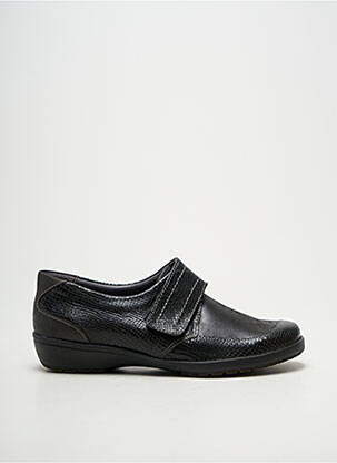 Chaussures de confort fermeture scratch talon plat jusqu'à 3cm noir SUAVE femme