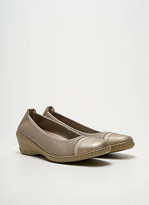 Ballerines semelle amovible talon de 4 à 6cm gris NOTTON femme