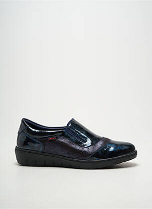 Mocassins matière lisse talon plat jusqu'à 3cm bleu NOTTON femme