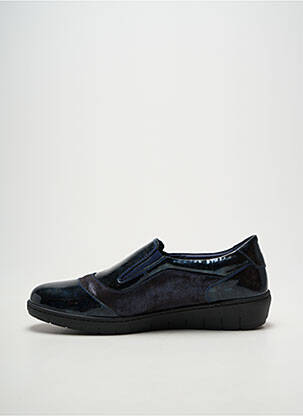 Mocassins matière lisse talon plat jusqu'à 3cm bleu NOTTON femme