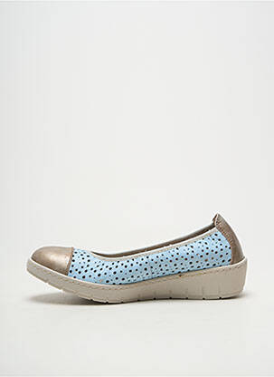 Ballerines semelle amovible talon plat jusqu'à 3cm bleu NOTTON femme