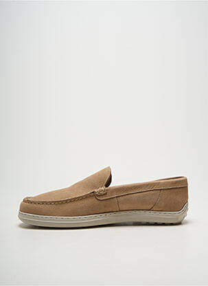 Mocassins semelle amovible bout carré beige NOTTON homme