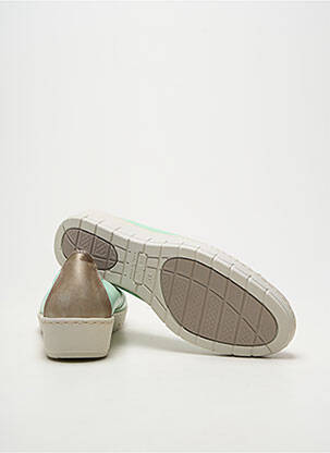 Ballerines semelle amovible talon plat jusqu'à 3cm vert NOTTON femme