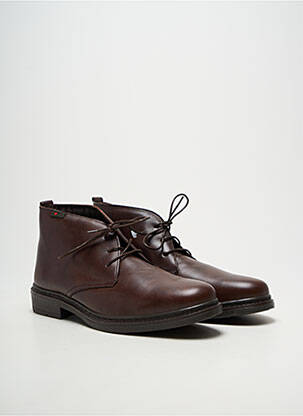 Bottines/boots  talon bas marron NOTTON homme