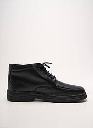 Bottines/boots tissage satiné bout carré noir NOTTON homme