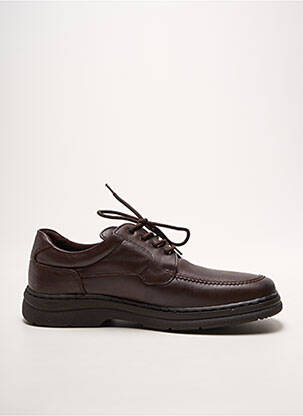 Baskets fermeture lacets bout carré marron NOTTON homme