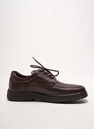 Baskets fermeture lacets bout carré marron NOTTON homme