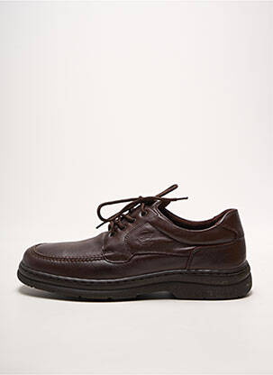 Baskets fermeture lacets bout carré marron NOTTON homme