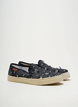 Slip ons voute plantaire bout rond noir SHOECOLOGY homme