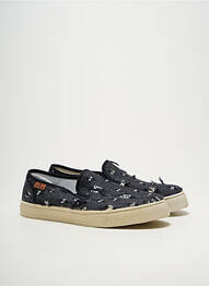 Slip ons voute plantaire bout rond noir SHOECOLOGY homme