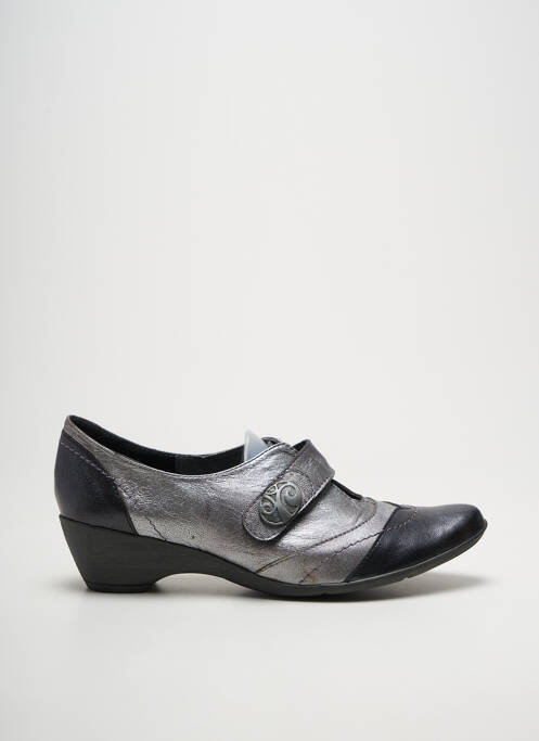 Derbies bout pointu talon de 4 à 6cm argent GEO-REINO femme