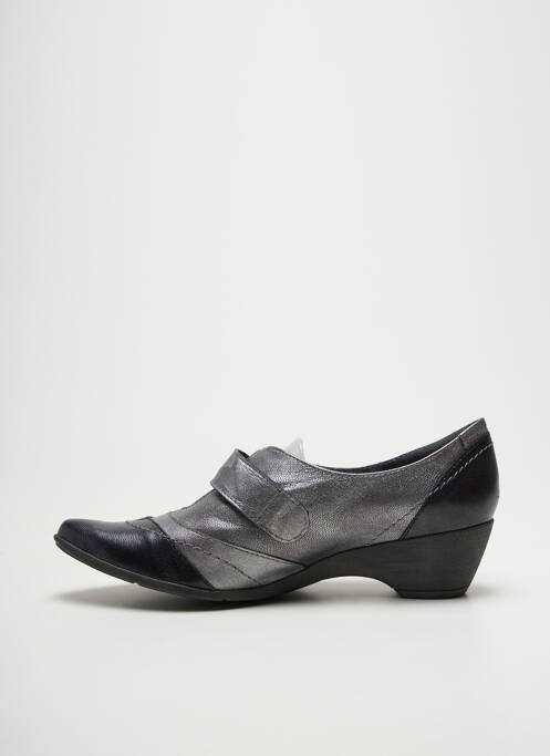 Derbies bout pointu talon de 4 à 6cm argent GEO-REINO femme